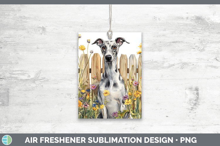 Fence Dogs 01 Greyhound Air Freshener Sublimation Car Freshe