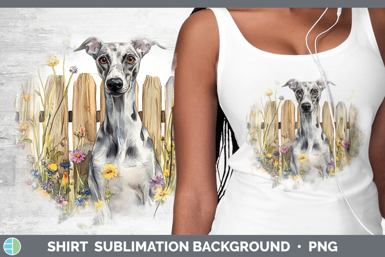 Fence Dogs 01 Greyhound Shirt Sublimation Sublimation Backgr