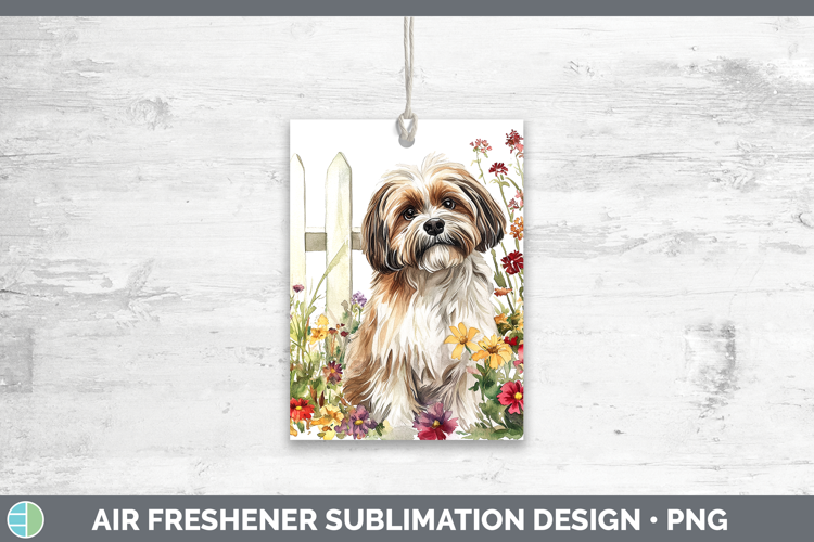 Fence Dogs 01 Lhasa Apso Air Freshener Sublimation Car Fresh