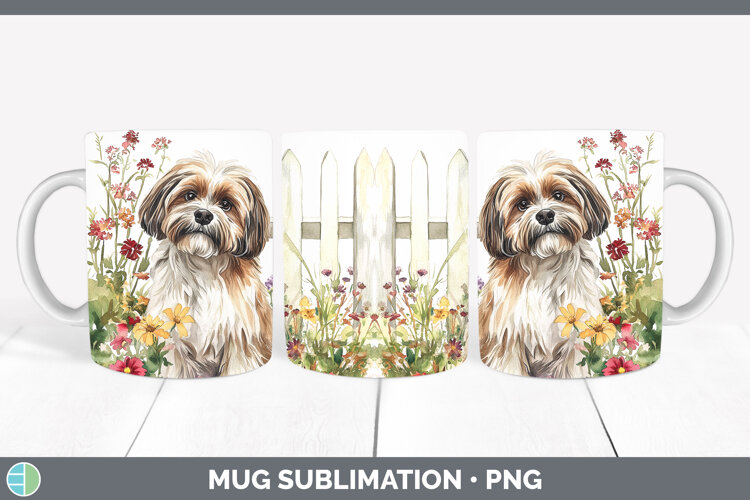 GorgeousFence Dogs 01 Mug Wrap design.