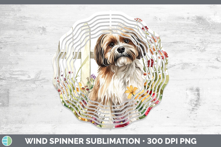 GorgeousFence Dogs 01 Wind Spinner design.