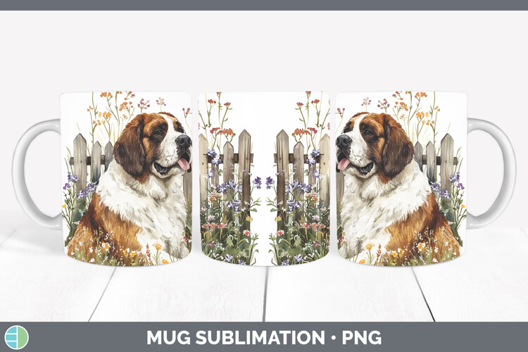 GorgeousFence Dogs 01 Mug Wrap design.