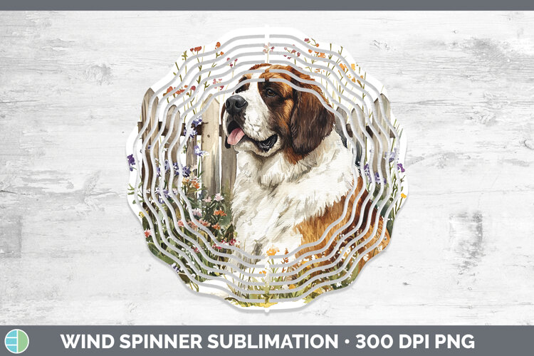 GorgeousFence Dogs 01 Wind Spinner design.