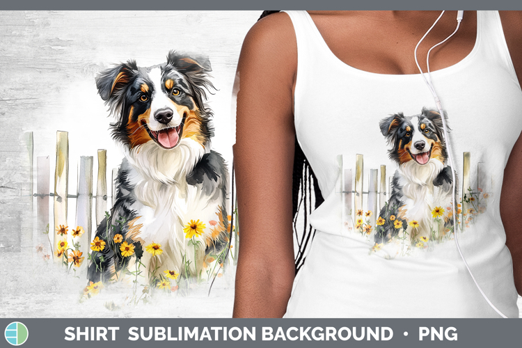 Australian Shepherd Clipart Image 6