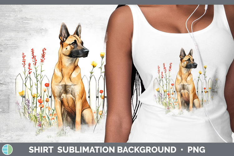 Fence Dogs 05 Belgian Malinois Shirt Sublimation Sublimation