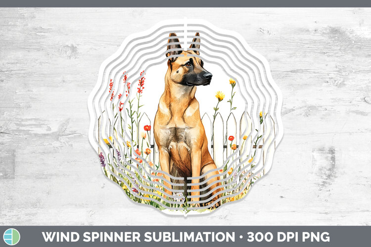 GorgeousFence Dogs 05 Wind Spinner design.