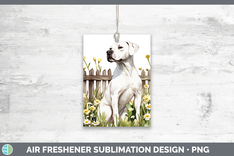 Fence Dogs 05 Dogo Argentino Air Freshener Sublimation Car F