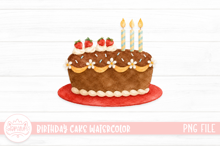 Festive birthday cake with vibrant details