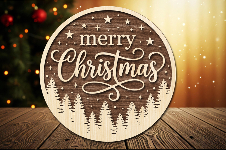 Festive Christmas Laser Cut File