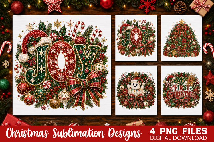 Christmas Holiday Sublimation, Christmas Joy PNG