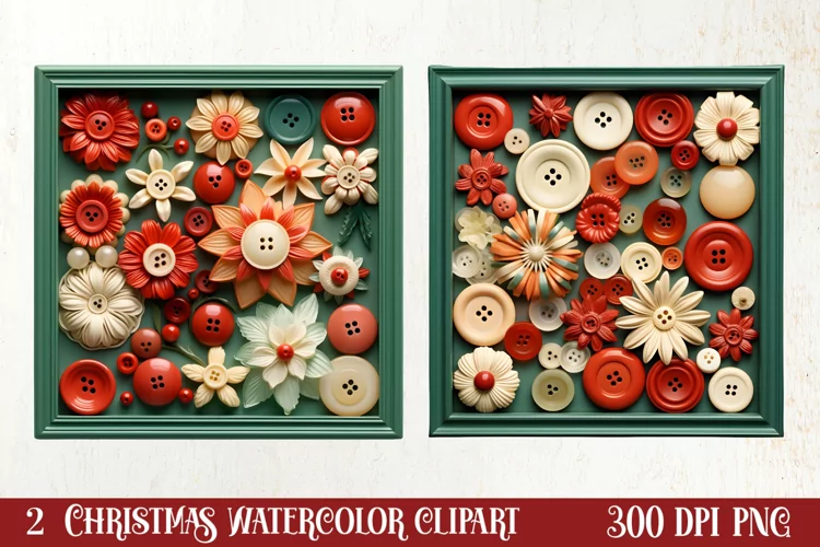 Festive Christmas Sewing Clipart , Christmas PNG
