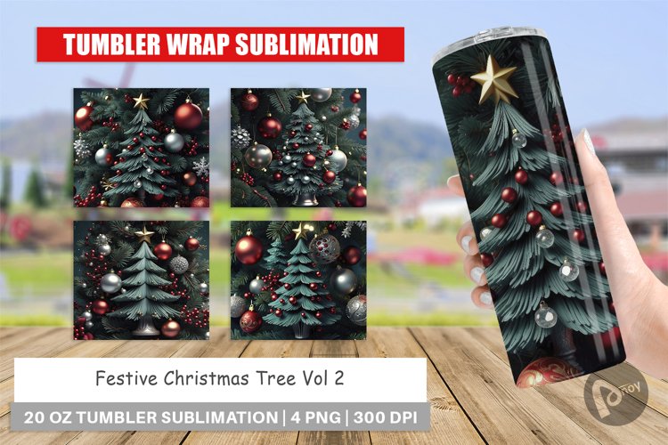 Christmas Tumbler Wrap Image 8