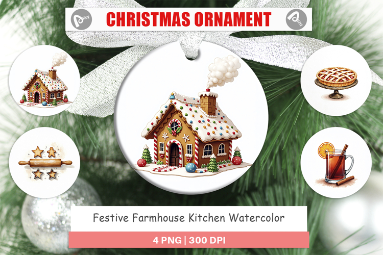 Christmas Ornament Sublimation Designs Image 8
