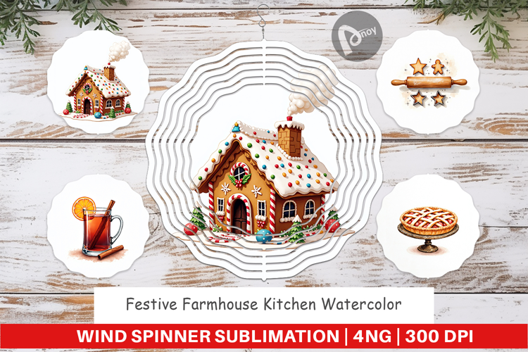 Festive Farmhouse Wind Spinner