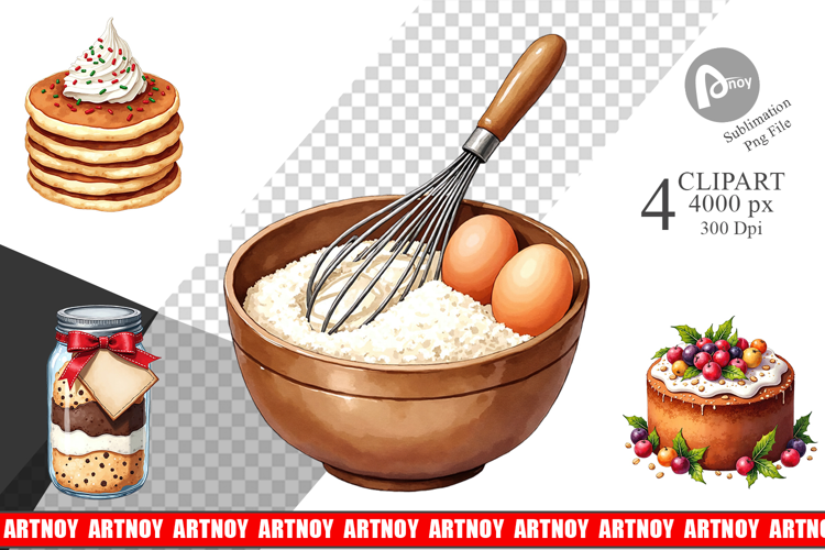 Festive Farmhouse Kitchen Clipart