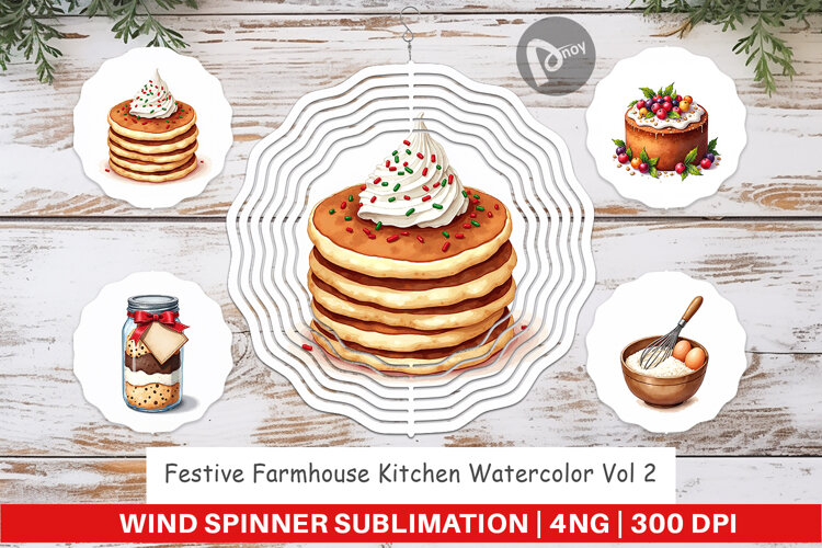 Festive Farmhouse Wind Spinner example image 1