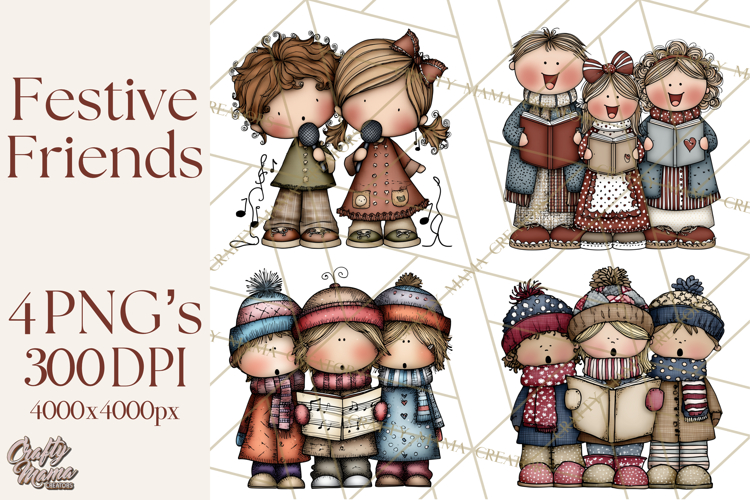 Christmas Carolers Clipart Image 19