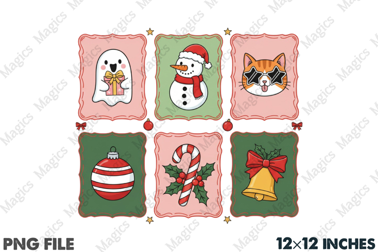 Festive Holiday Frame PNG Clipart