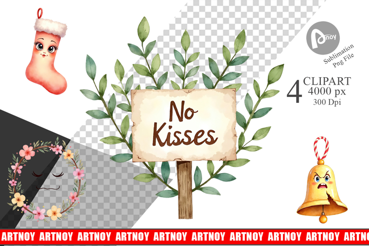Clipart Watercolor Festive Rage