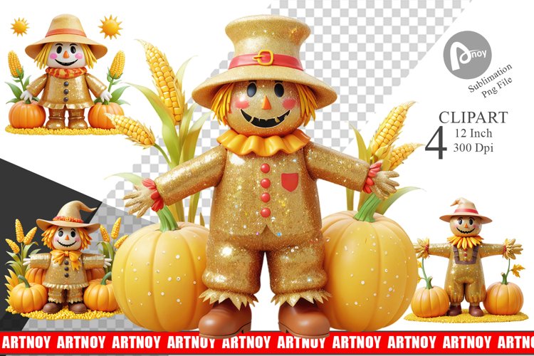 Scarecrow Clipart Image 13