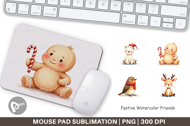 Festive Friends Mouse Pad
