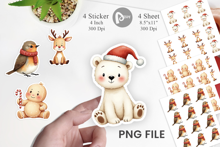 Festive Friends Sticker