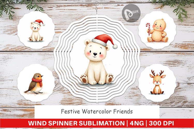 Festive Friends Wind Spinner