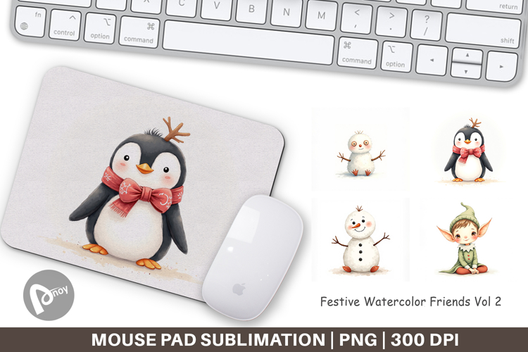 Festive Friends Mouse Pad