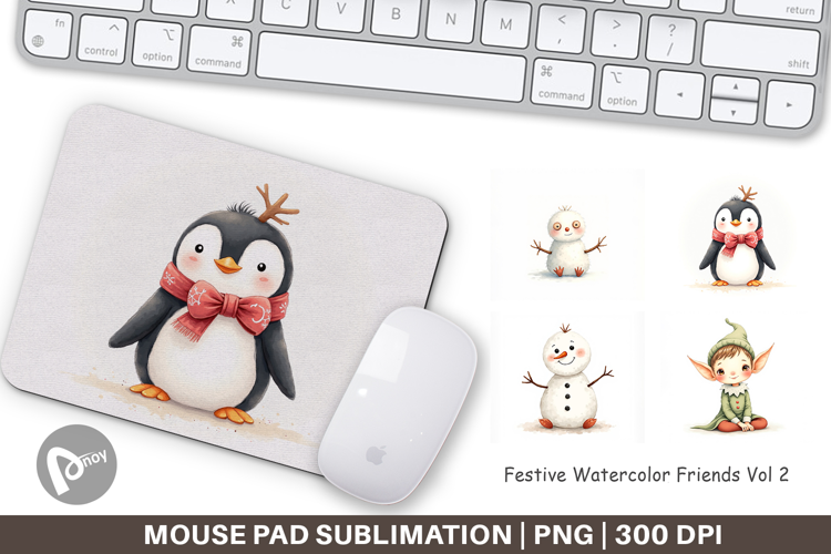 Festive Friends Mouse Pad