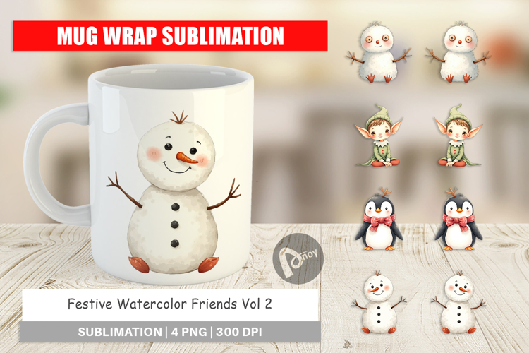 Festive Friends Mug Wrap