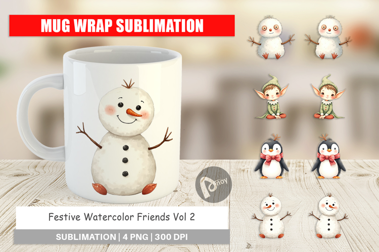 Festive Friends Mug Wrap