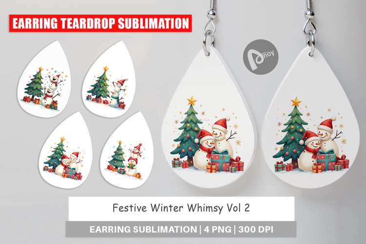 Festive Winter Whimsy Earring