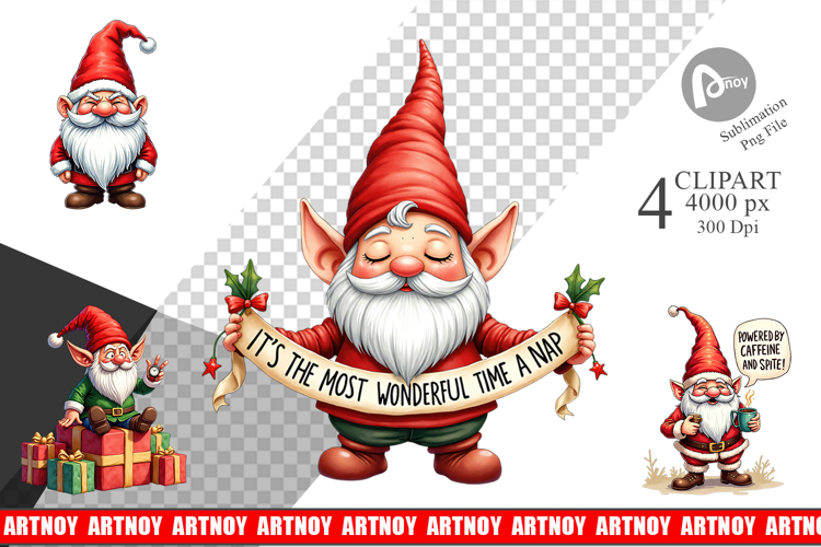Christmas Gnome Clipart