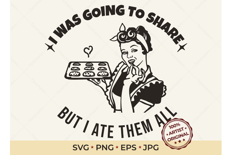 Retro Housewife SVG Funny Baking