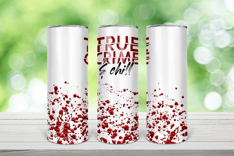 Halloween 20 Oz. Skinny Tumbler Wrap Design example image 1