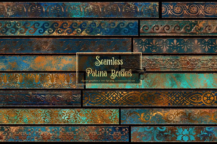 Patina Borders Clipart example image 1