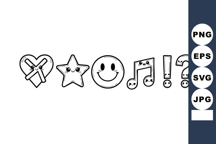 Heart Clipart Black And White Image 5