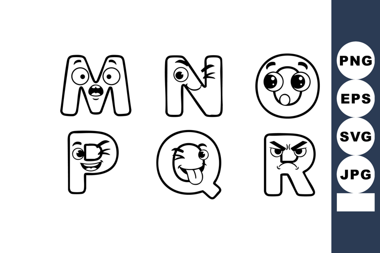 Face Alphabet Image 10