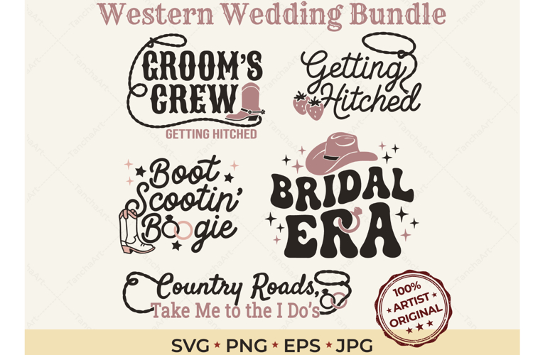 Western Wedding SVG Bundle Bridal