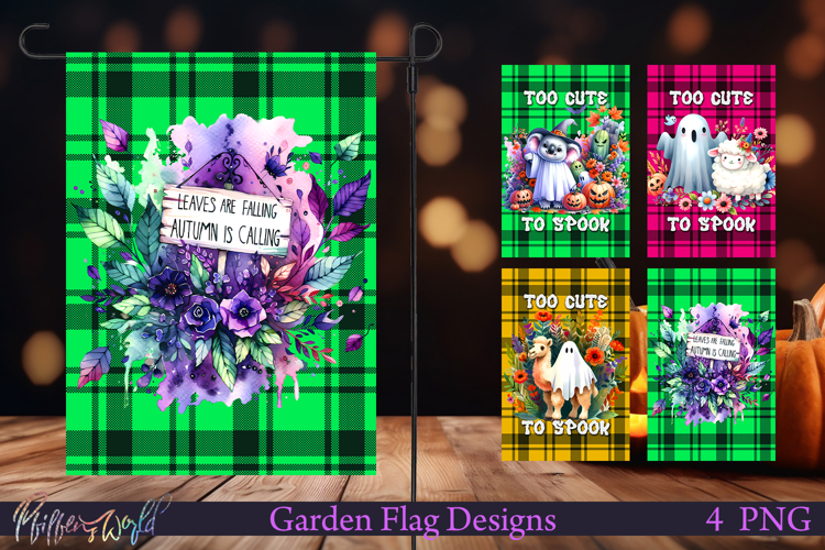 Halloween Garden Flags | Welcome | autumn is calling