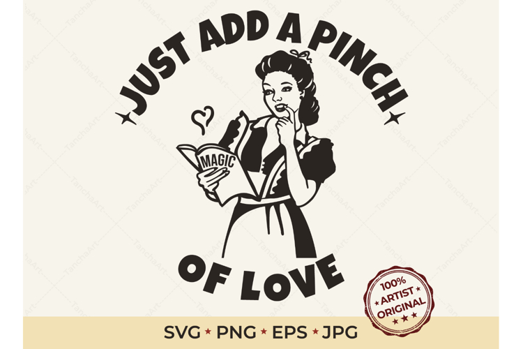 Retro Housewife Sign SVG Kitchen