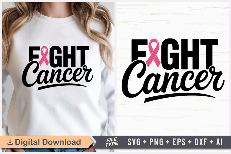 Fight Cancer SVG | Breast Cancer Awareness SVG