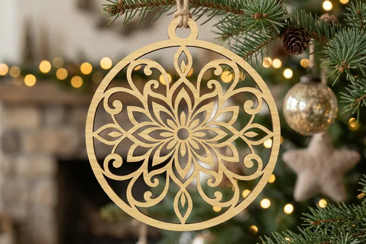 Filigree Mandala Ornament Laser SVG File