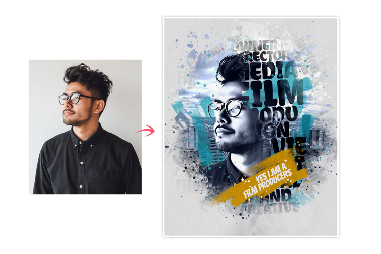 Film Producers Text Photo Effect