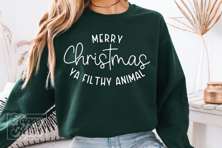 Merry Christmas Ya Filthy Animal Svg Image 11