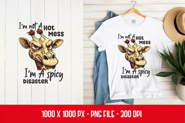 Giraffe Sarcastic t-shirt Design