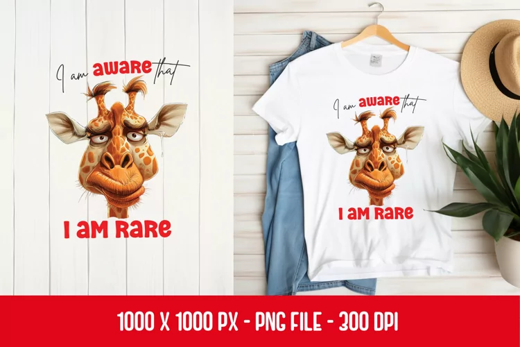 Giraffe Sarcastic t-shirt Design