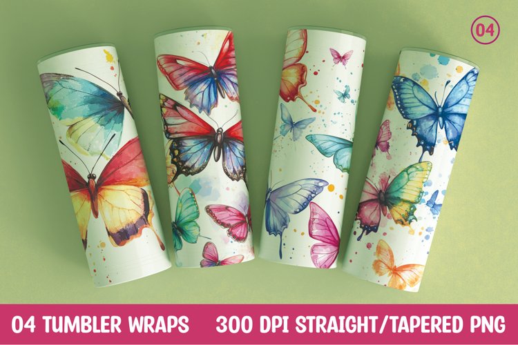 Watercolor Butterfly Clipart Image 3
