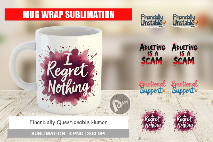 Financially Questionable Mug Wrap