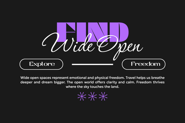 Find Wide Open Urban Typography T-shirt Design